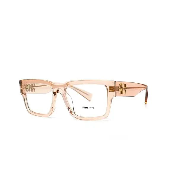 NEW MIU MIU MU02XV PEACH TRANSPARENT AUTHENTIC EYEGLASSES FRAME - Picture 5 of 14